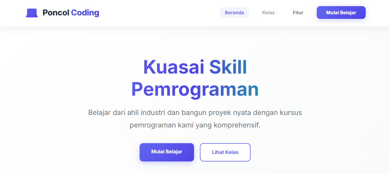Project Web kelas